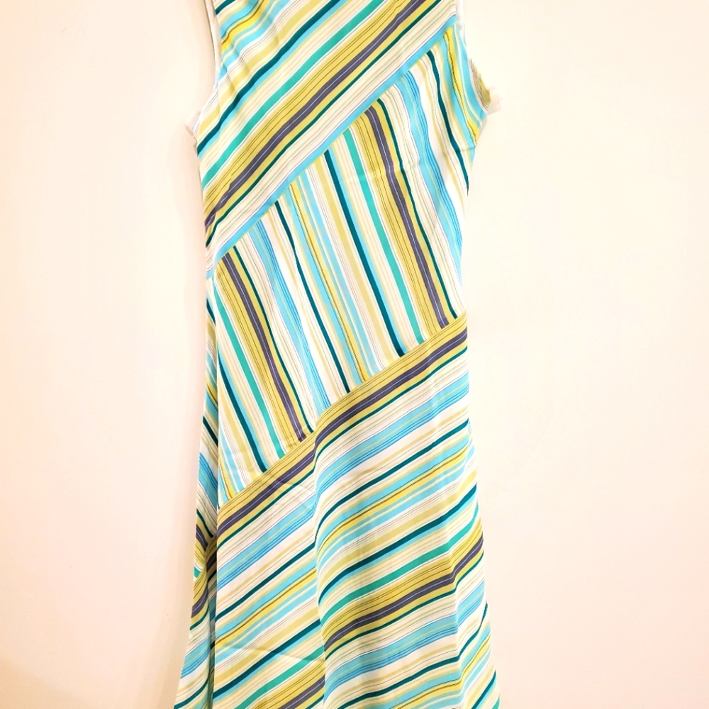 NWT Silk Dress, The look by Randolph Duke,  size 8  sleeveless trumpet dress.